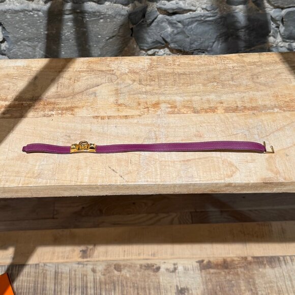 Hermès Purple Double Tour Rivale GHW Wrap Bracelet - Picture 10 of 12